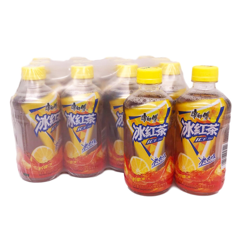 热带康师傅冰红茶风味330ml12瓶迷你水果果味茶饮料茶