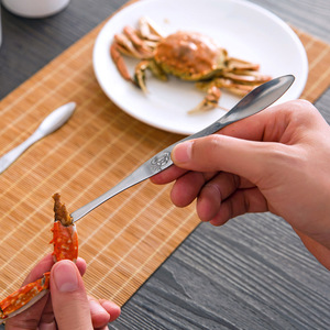 家用不锈钢吃蟹海鲜剥蟹针大闸蟹叉子开拆螃蟹蟹八件