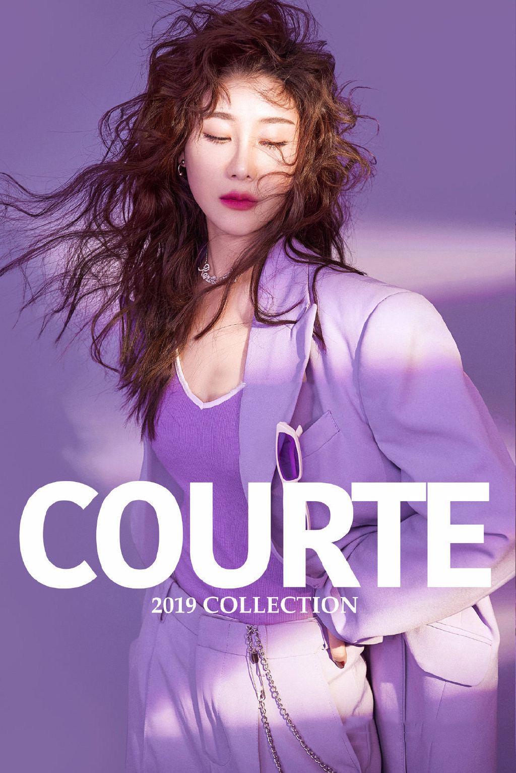 影楼新款主题写真服装马卡龙紫色西服女个性艺术照形象照拍照西装