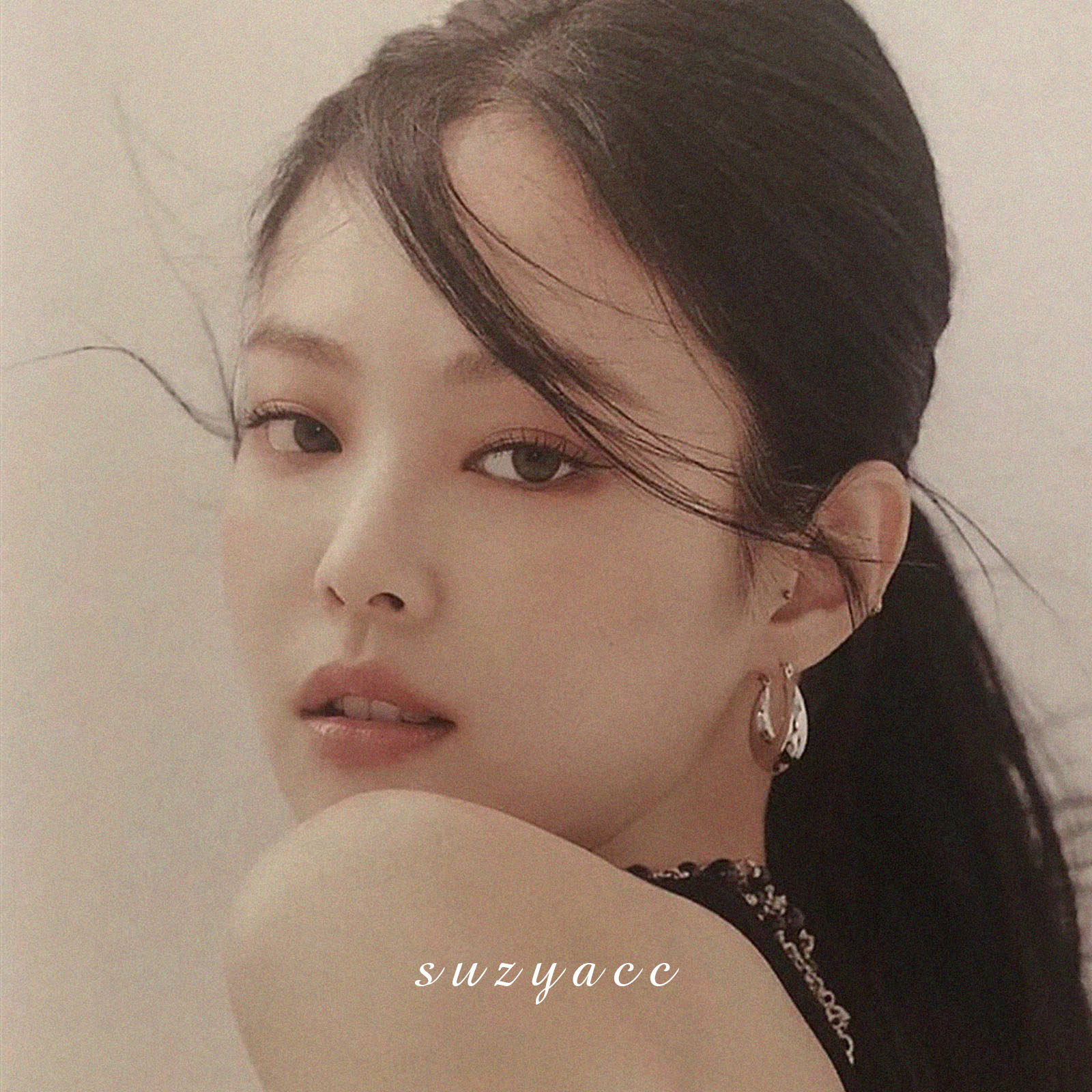 韩国jennie光面金属时尚耳环2020年新款高级耳饰耳环