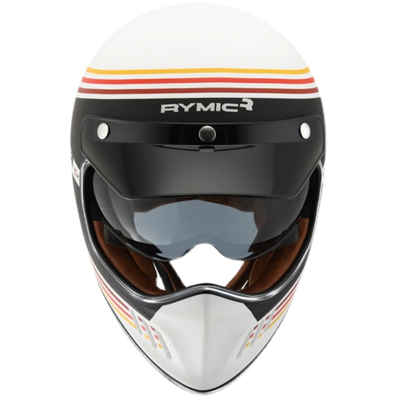 rymic头盔摩托车复古漫步者机车赛车全盔安全帽轻便摩托车头盔