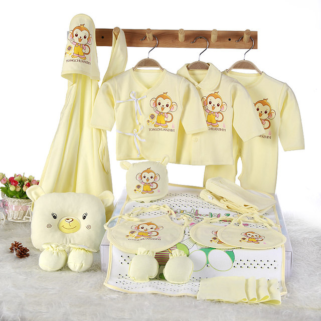 Pure cotton baby clothes full moon baby newborn gift box spring autumn set just born new mother and baby supplies Pure cotton baby clothes full moon baby newborn gift box spring autumn set just born new mother and baby supplies