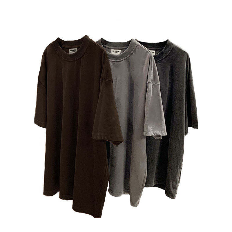 【国内现货】FOR GODS SAKE 磨毛质感水洗重磅小领口T恤 高街打底