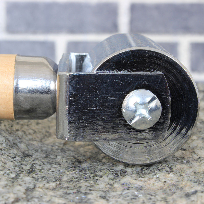 铁滚轮 钢制实心滚轮滚筒压边器皮革粘接贴合工具胶滚筒滚边器