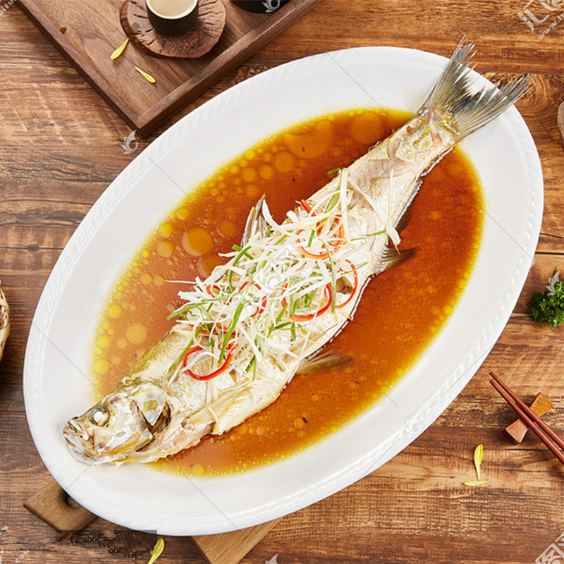 太湖白条清蒸食材冷冻半成品酒店半片大白腌制淡水鱼类