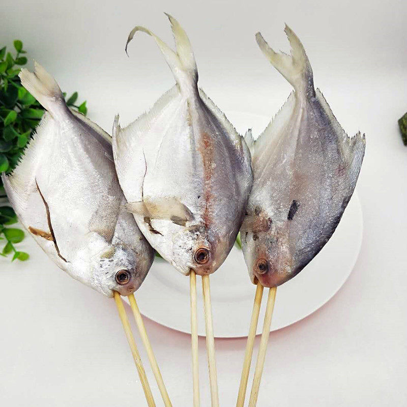鲳鱼速冻bbq户外烧烤串食海鲜铁板油炸小吃其它