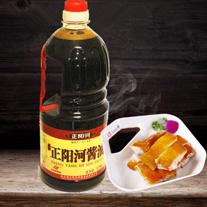 哈尔滨正阳河酱油1.75l桶装二级东北非转大豆酿造传统老式酱油包