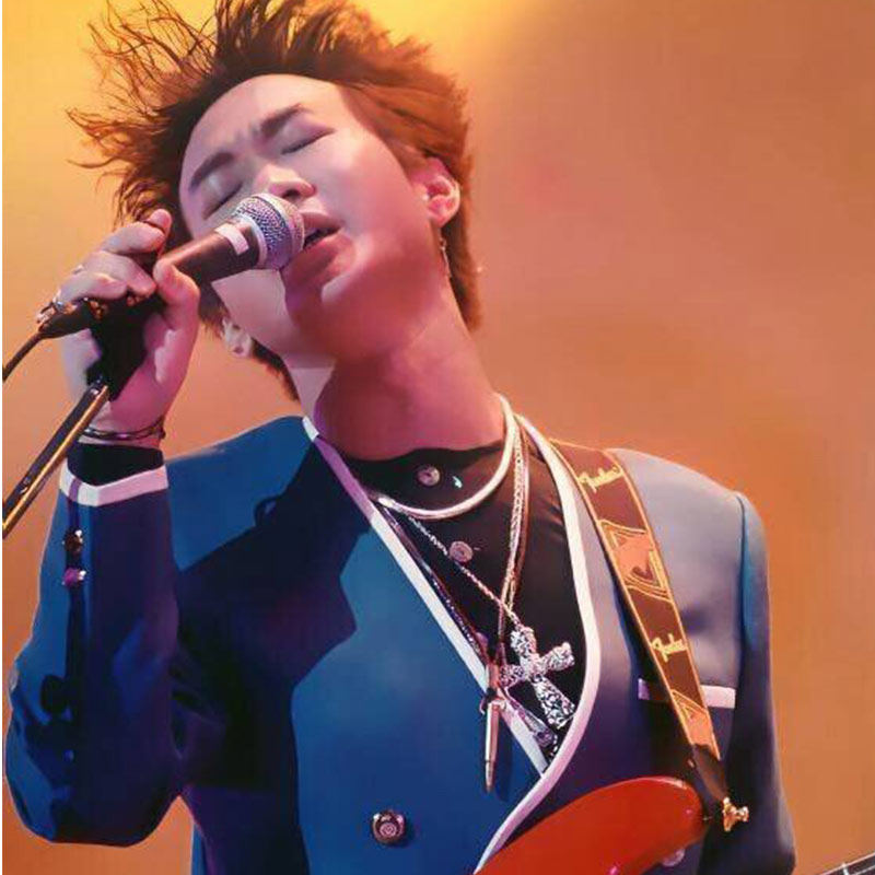 beyond乐队黄家驹同款子弹头项链摇滚长毛毛衣链潮项链