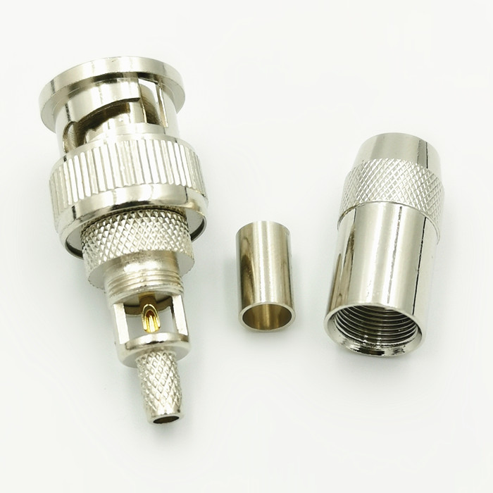 接头laihebnc数字配线架q9bnc75-2-2光端机2m兆头bnc头