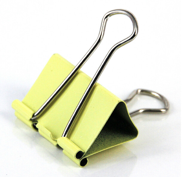 包邮得力长尾夹 小号中号大号彩色长尾夹铁夹子 燕尾夹 办公用品