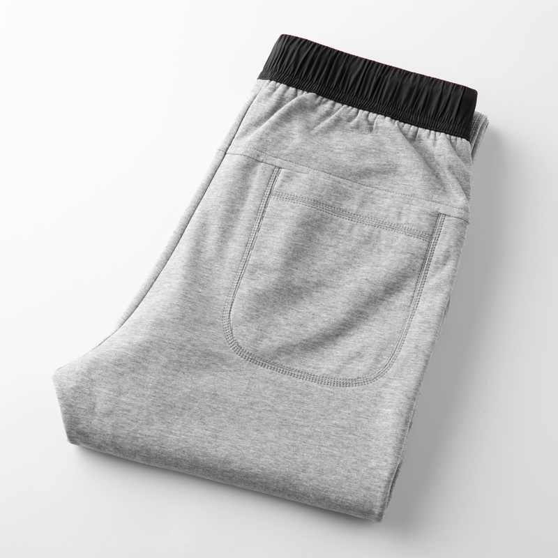 Goose 大鹅暖心2021夏季新款男士休闲裤纯色薄款运动合身男装长裤