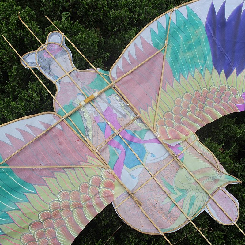 风筝包邮吹箫引凤传统竹风潍坊美女成语典故风筝