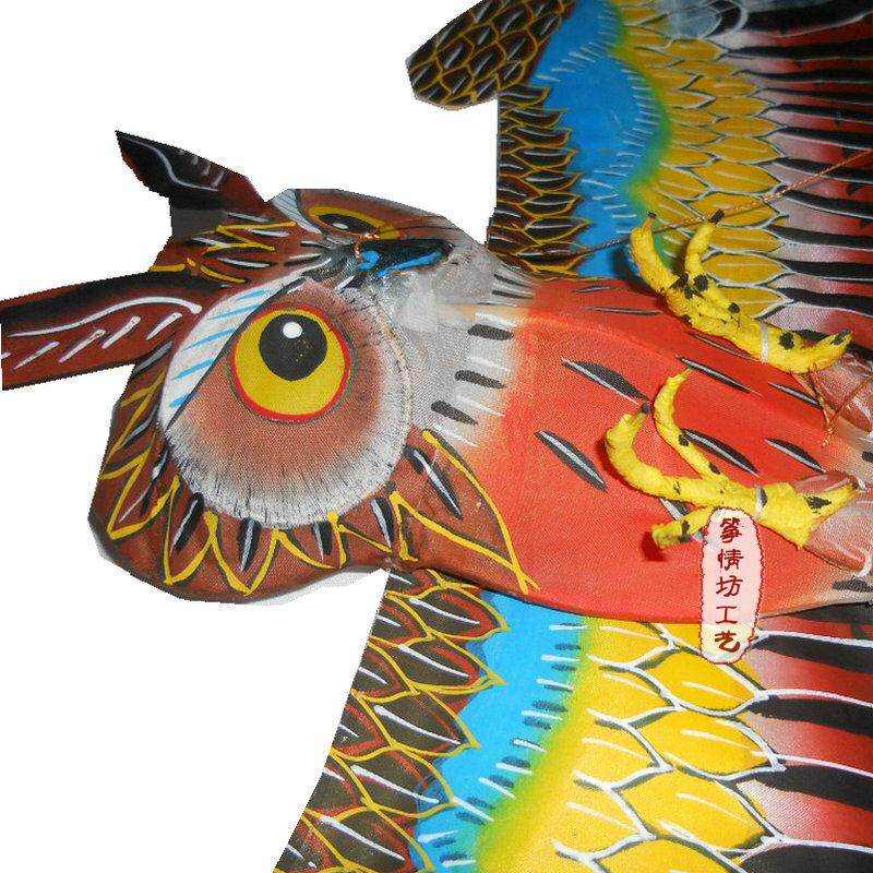 风筝竹骨骨架中号猫头鹰传统潍坊装饰道具不飞风筝