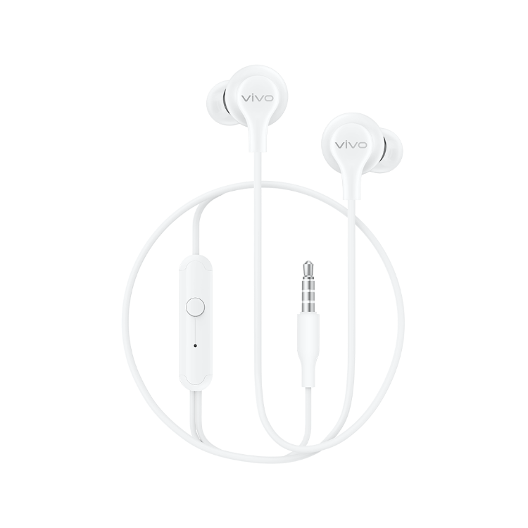 vivoxe110线控耳机入耳式高音质圆头官方原装普通有线耳机