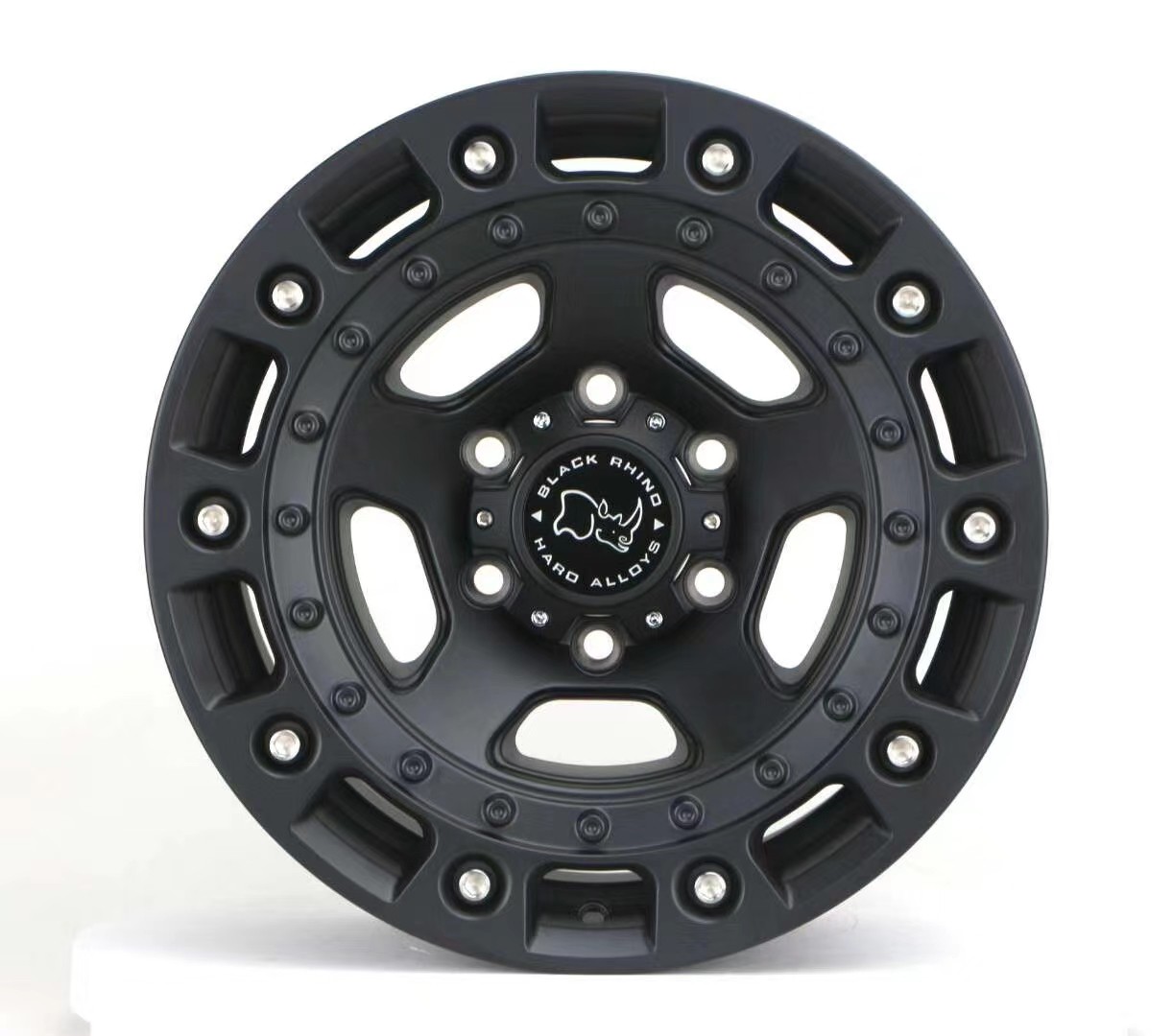黑犀牛17寸越野轮毂霸道普拉多bj40plus哈弗h9长城轮毂