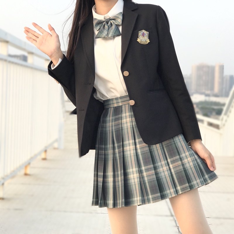 樱慧森林来信jk制服百褶裙西式格裙短裙半身裙