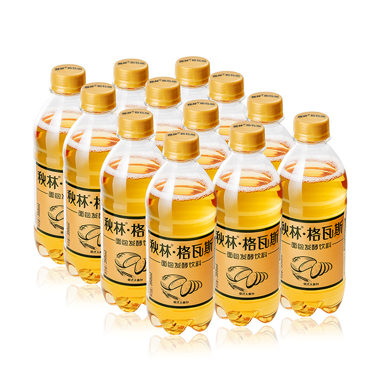 饮料夏俄罗斯风味汽水秋林格瓦斯350ml*12装整箱便携低能量0脂肪