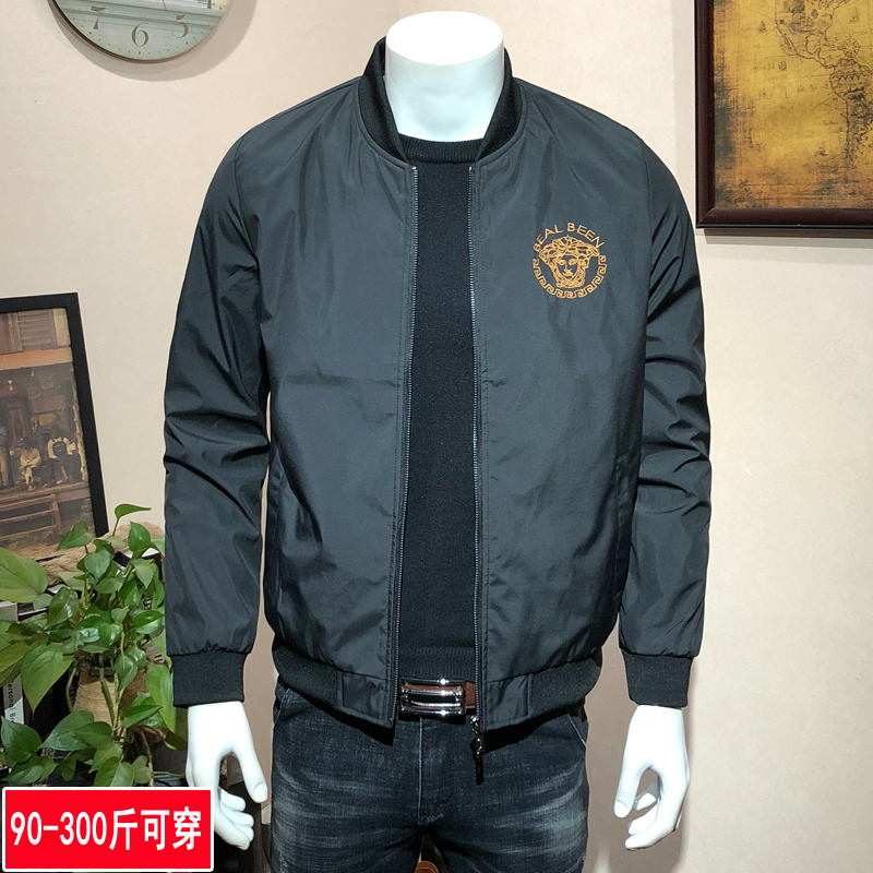 春秋季百搭男装潮牌男士外套刺绣上衣新款棒球服休闲帅气夹克男潮