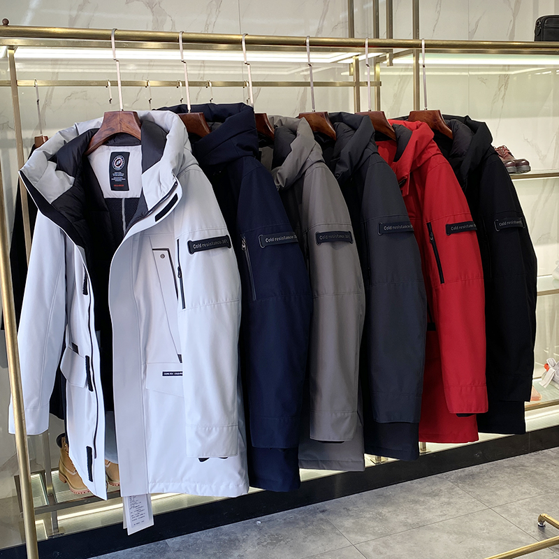 诚意之作~G-TEX面料+压胶工艺~男士90绒加厚中长款工装羽绒服4216