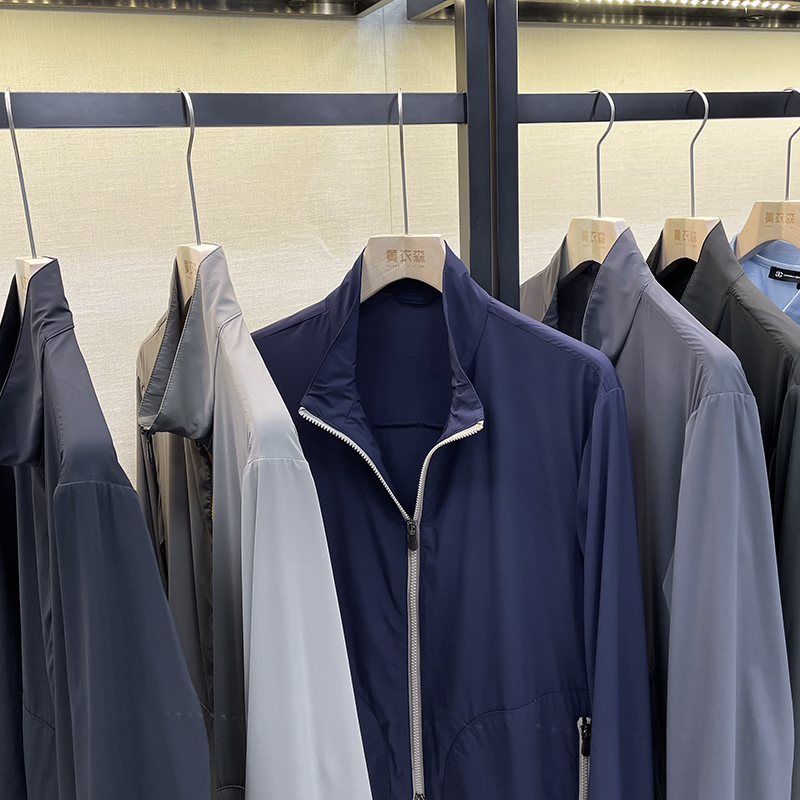 2022春秋男士时尚商务轻便防水弹力立领夹克休闲薄外套ins潮5508