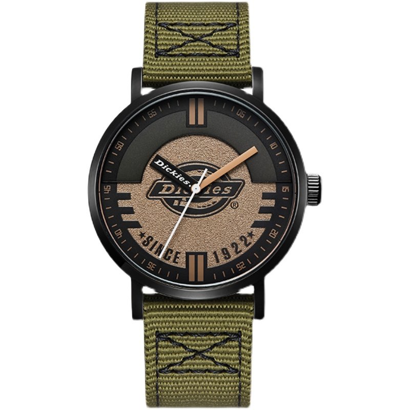 dickies官方2021新款撞色尼龙学生石英手表男学生欧美腕表