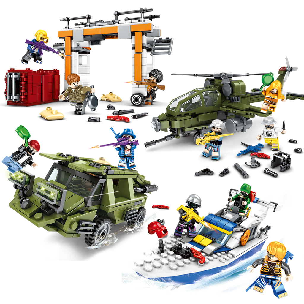 乐高吃鸡和平绝地求生精英火力对决战场套装塑料积木