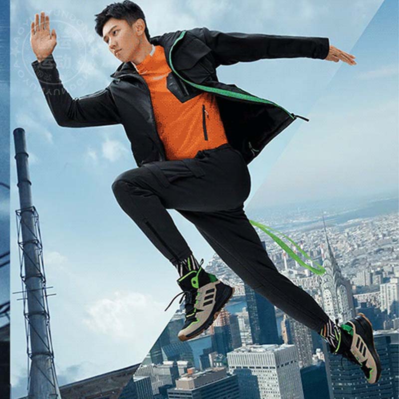 阿迪达斯男裤2020冬季宁泽涛同款户外机能加绒保暖运动长裤