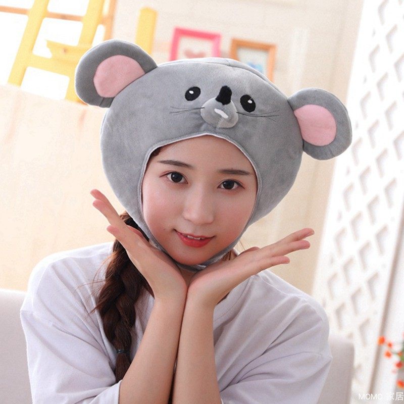 可爱卡通小老鼠头饰头套帽子表演演出活动晚会聚会装饰帽子