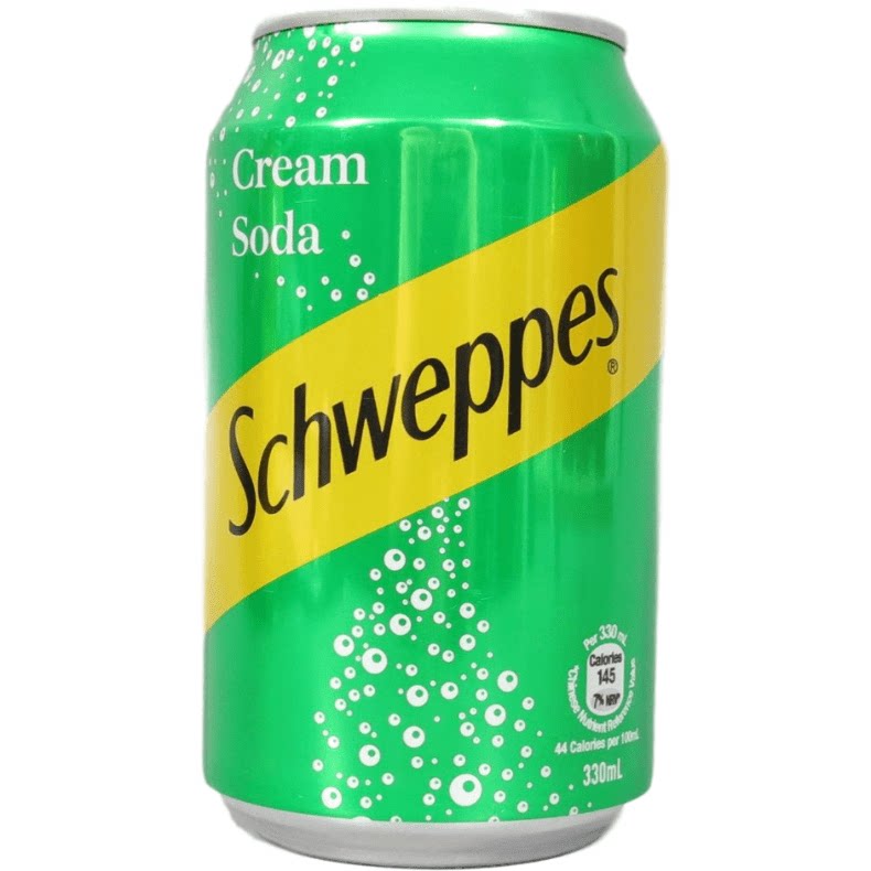 香港进口 soda schweppes 忌廉苏打水cream 玉泉忌廉汽水碳酸饮料