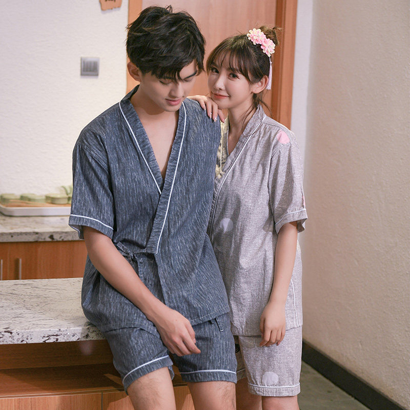 全棉汗蒸洗浴衣服纯棉大码情侣日式开衫桑拿浴巾