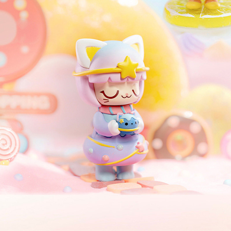 kimmy miki 甜品派对系列 盲盒手办糖果色可爱萌猫女 潮玩具礼物