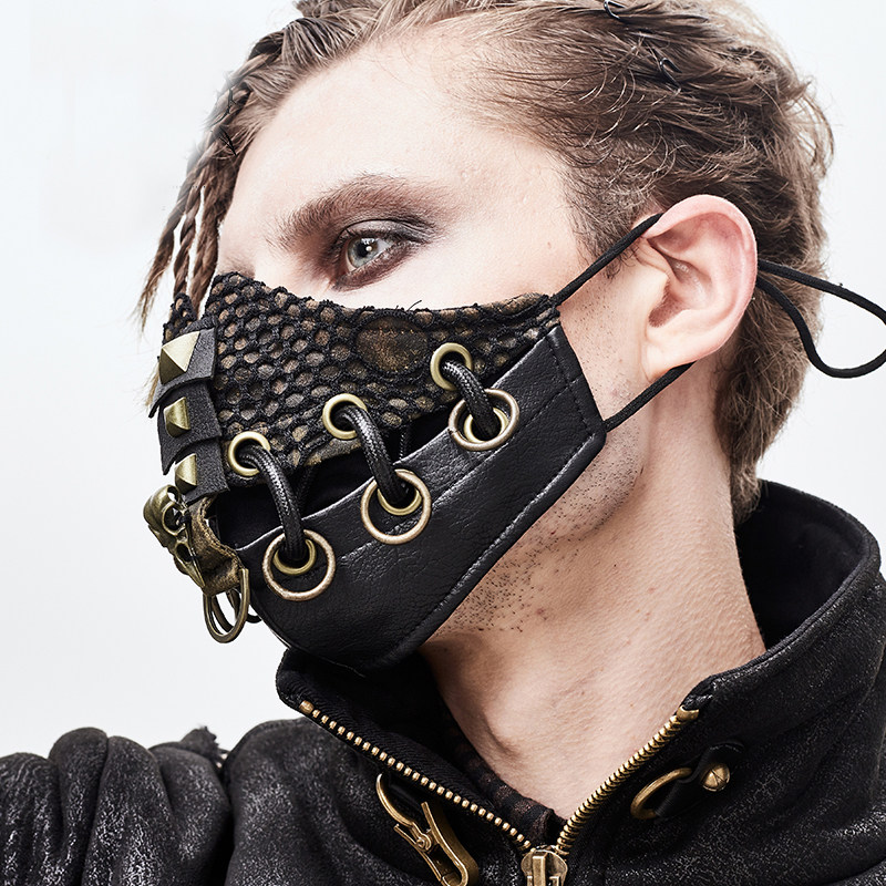魔叹devilfashion摇滚steampunk蒸汽朋克中性面具口罩cosplay配件