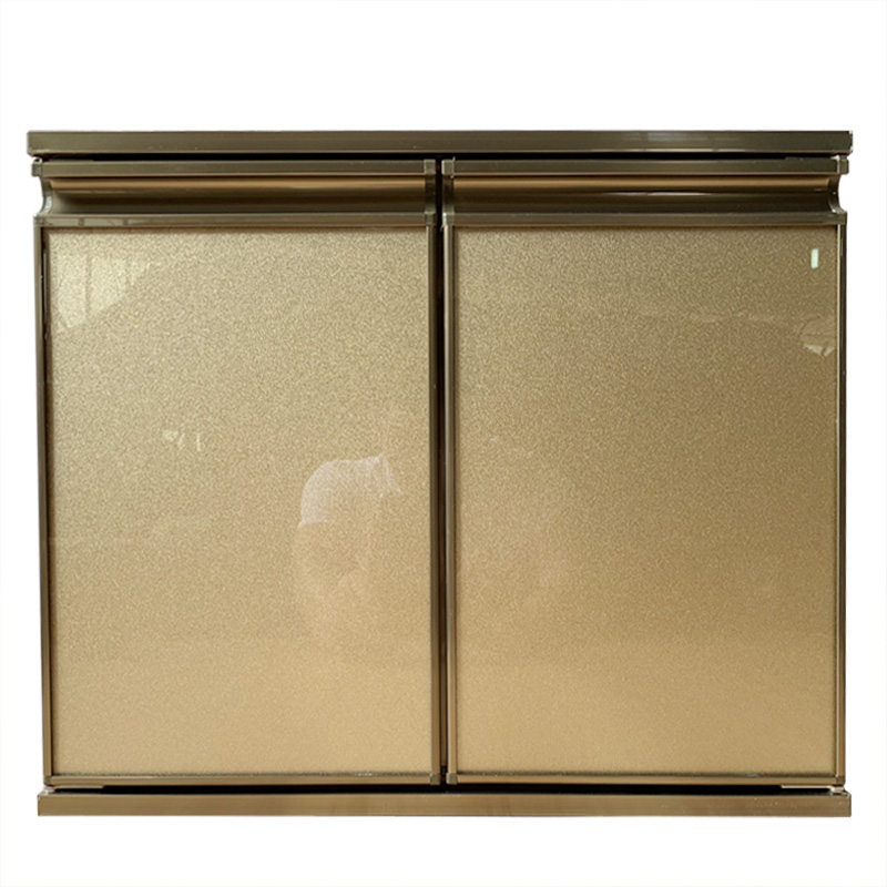 橱柜门定做晶钢门钢化玻璃门板大理石灶台带框柜门厨柜门定制按米