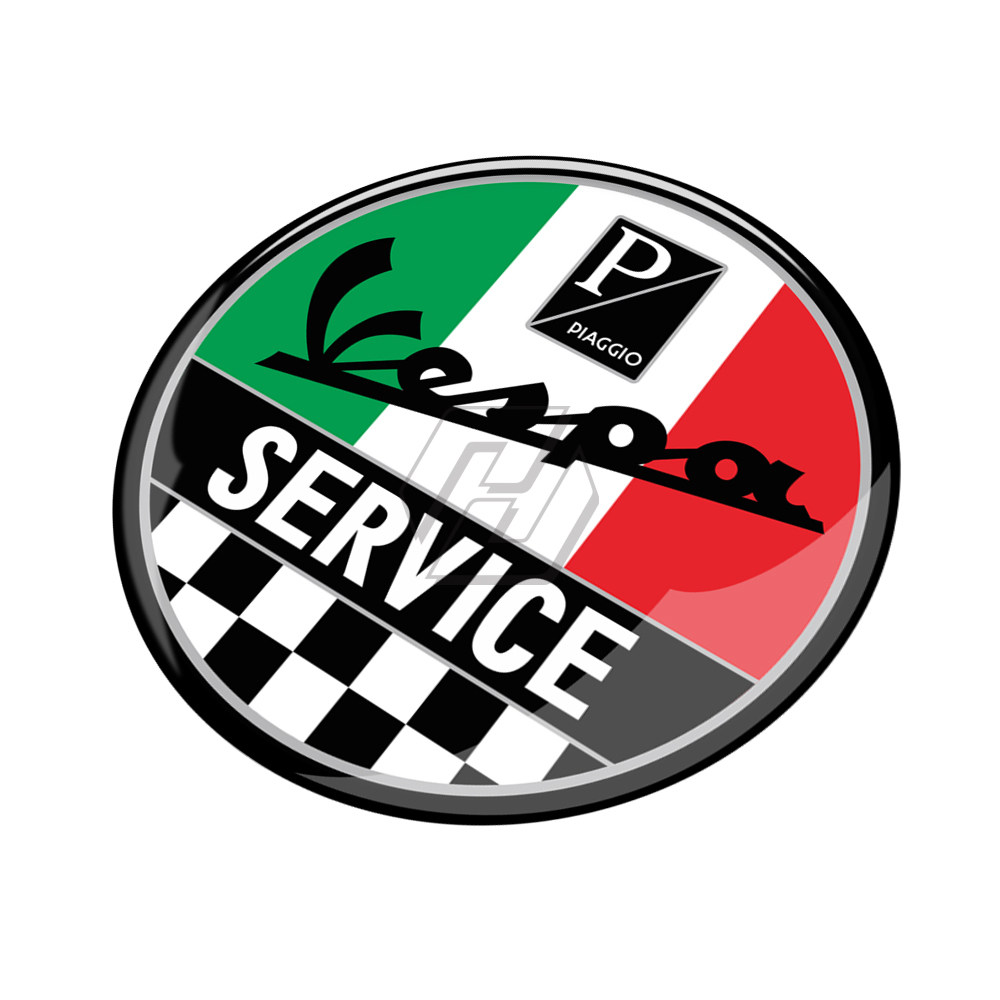 贴纸摩托车vespa绵羊比亚乔踏板机车3d彩色车标贴纸