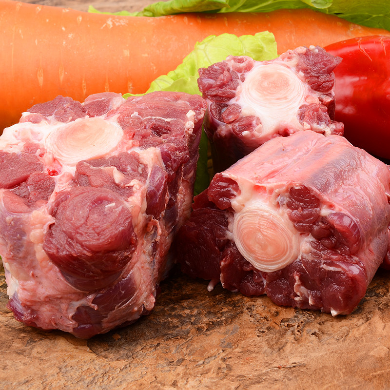 牛肉牛尾生鲜尾骨1kg真空装牛骨头新鲜肉牛牛尾