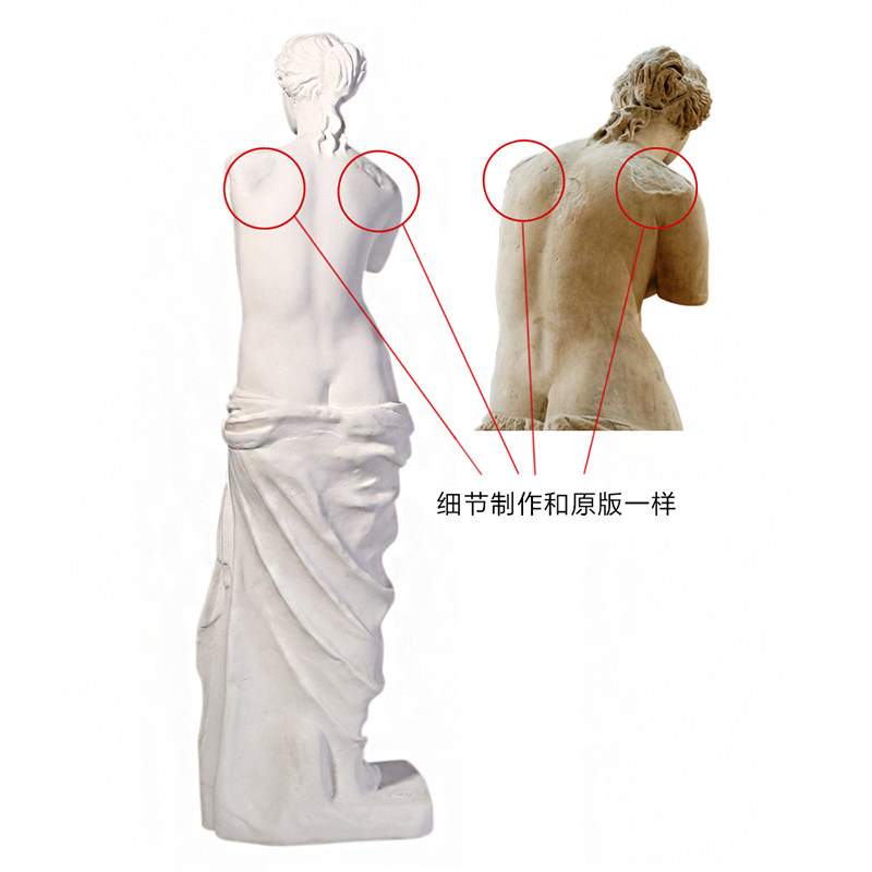 古希腊 29cm维纳斯石膏像人物艺术雕像复古装饰拍照美术临摹专用