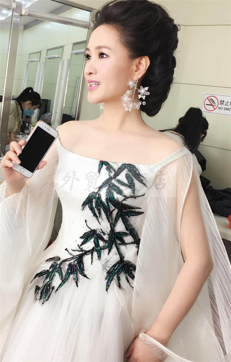 礼服定制民歌演出服独唱音乐会mv录制拍摄舞台礼服