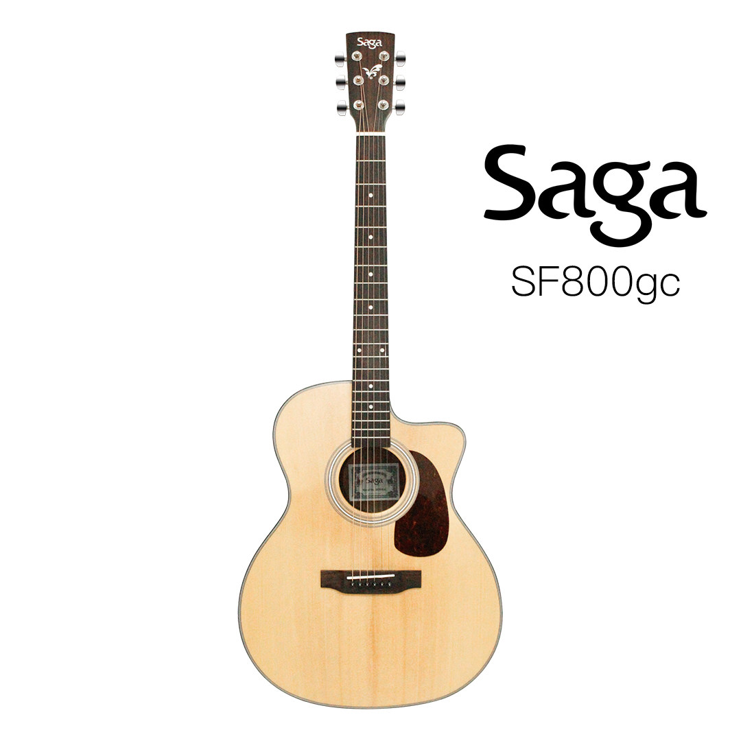 saga sf800gc 萨伽sa800单板40寸41寸男生女生民谣木吉他初学入门