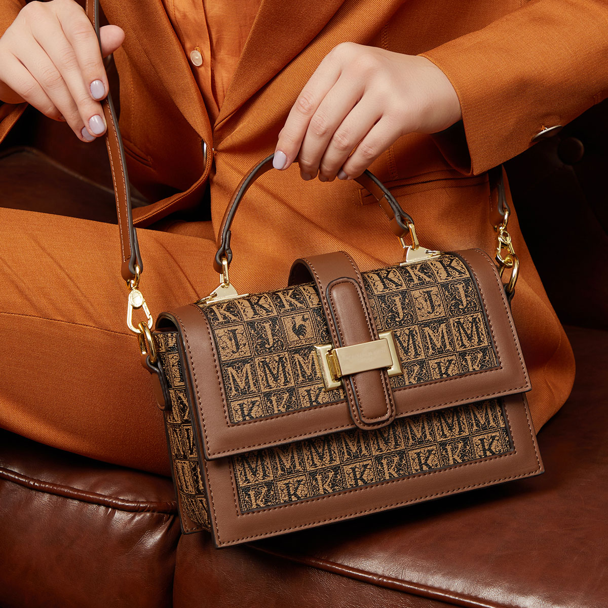 代购高级奢侈品真皮包包女2021新款潮夏时尚大牌小方包