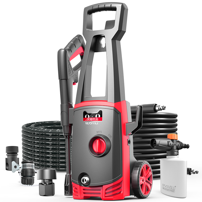 亿力高压洗车机家用220v刷车水泵抢大功率清洗便携式水枪洗车神器