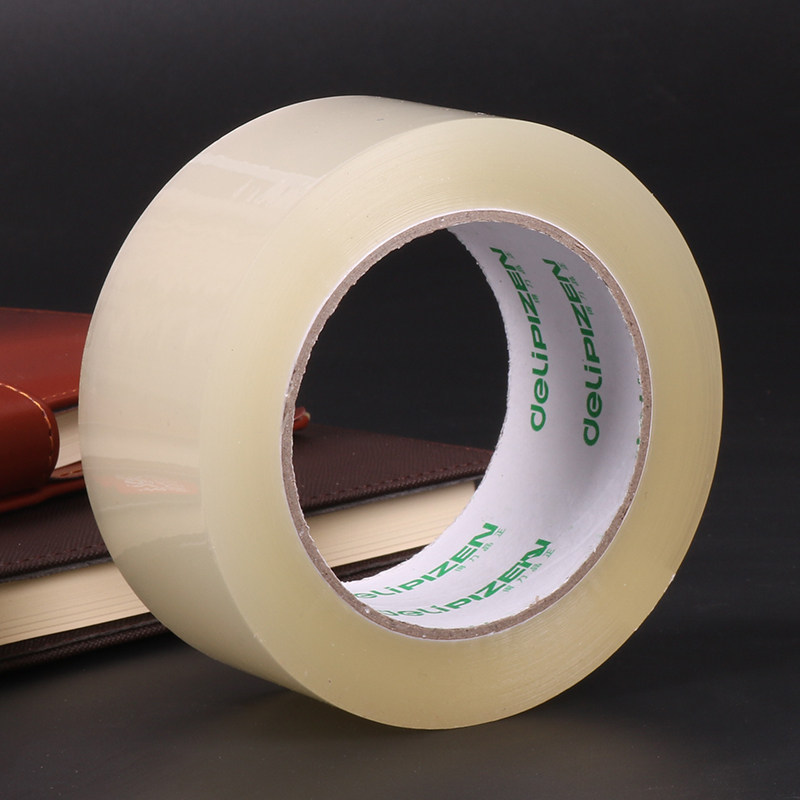 胶带得力33131封箱透明桶装45mm45cm60m封口胶带