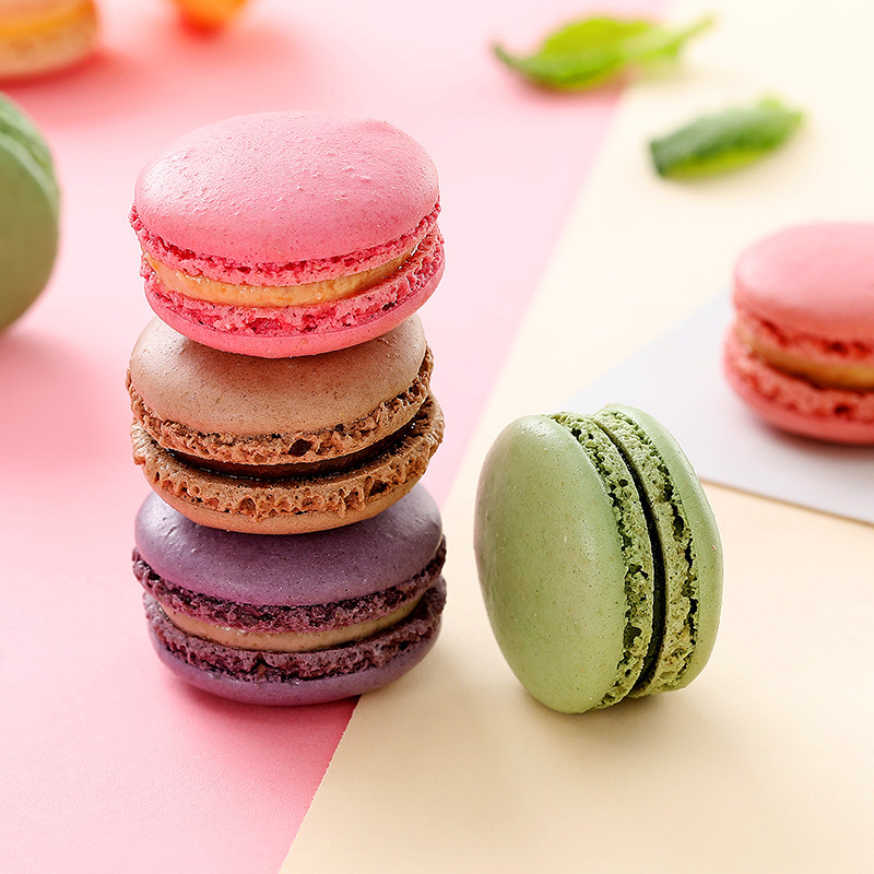 24枚马卡龙甜点礼盒盒装西式糕点点心蛋糕装饰传统西式糕点