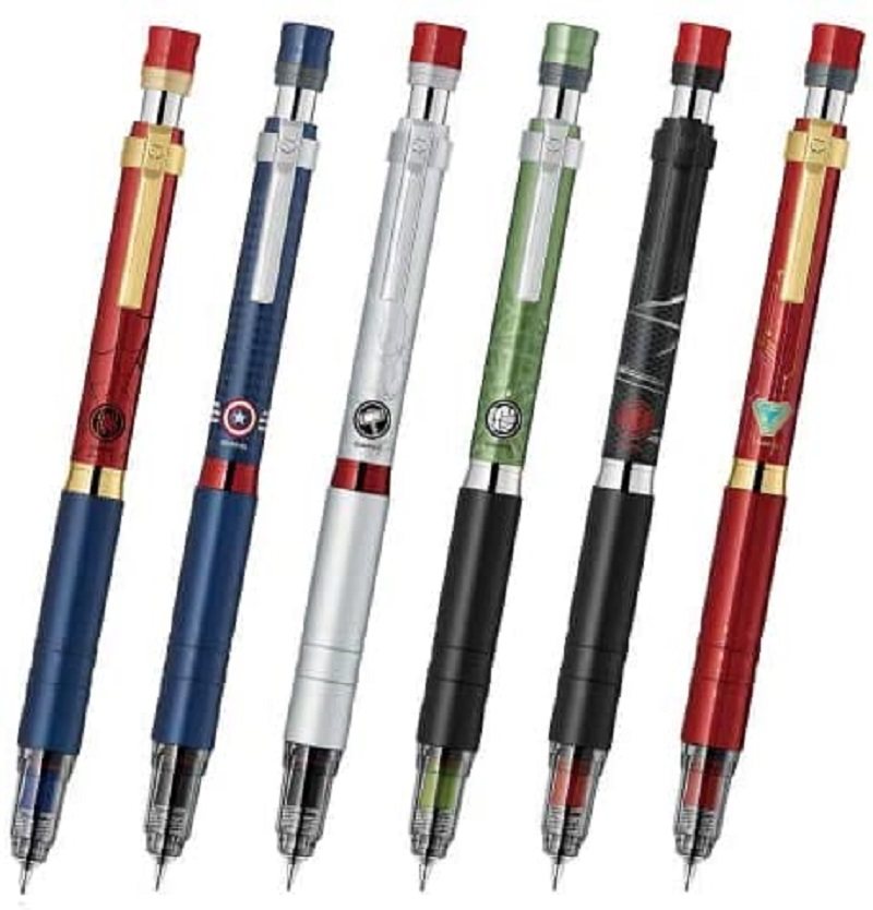 现货包邮日本斑马zebra限定漫威复仇者联盟ma86铅笔