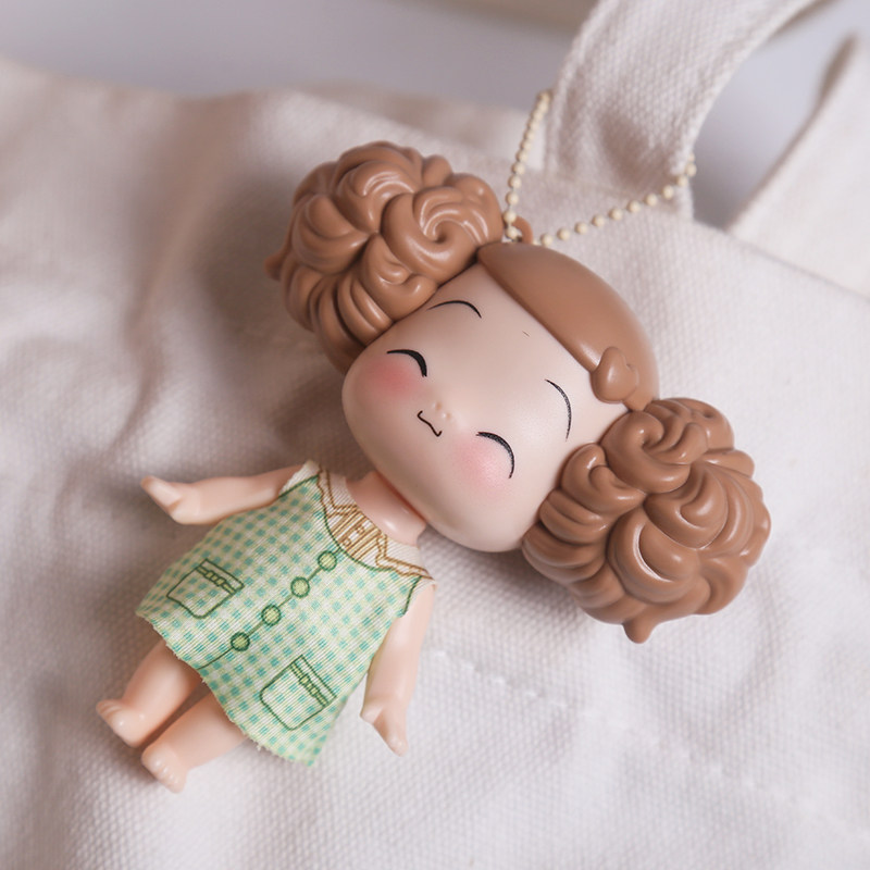 ddung冬己娃娃个性可爱爱小情绪系列ins钥匙钥匙扣娃娃