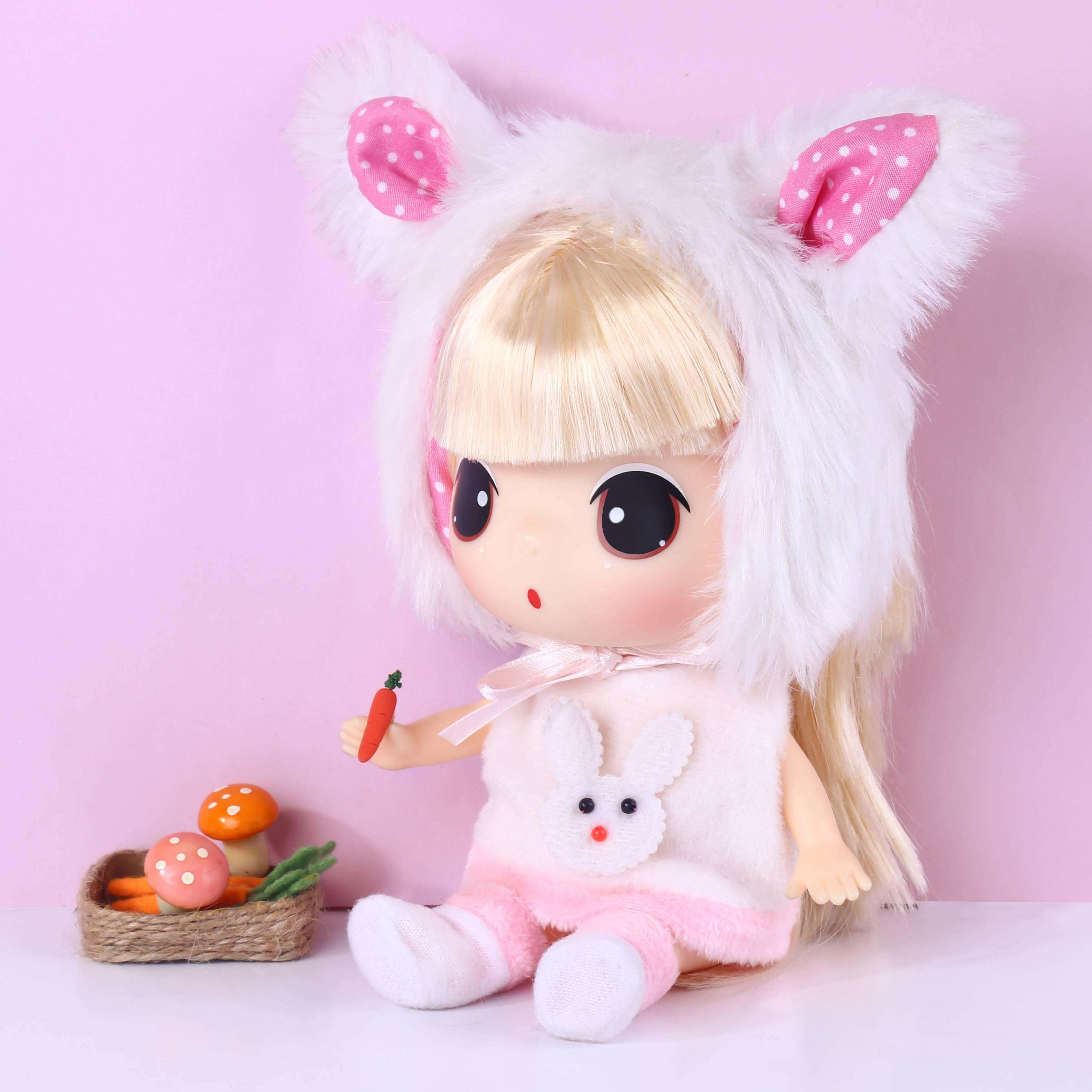 ddung冬己18cm迷糊娃娃女孩女孩儿儿童diy换装洋娃娃娃娃