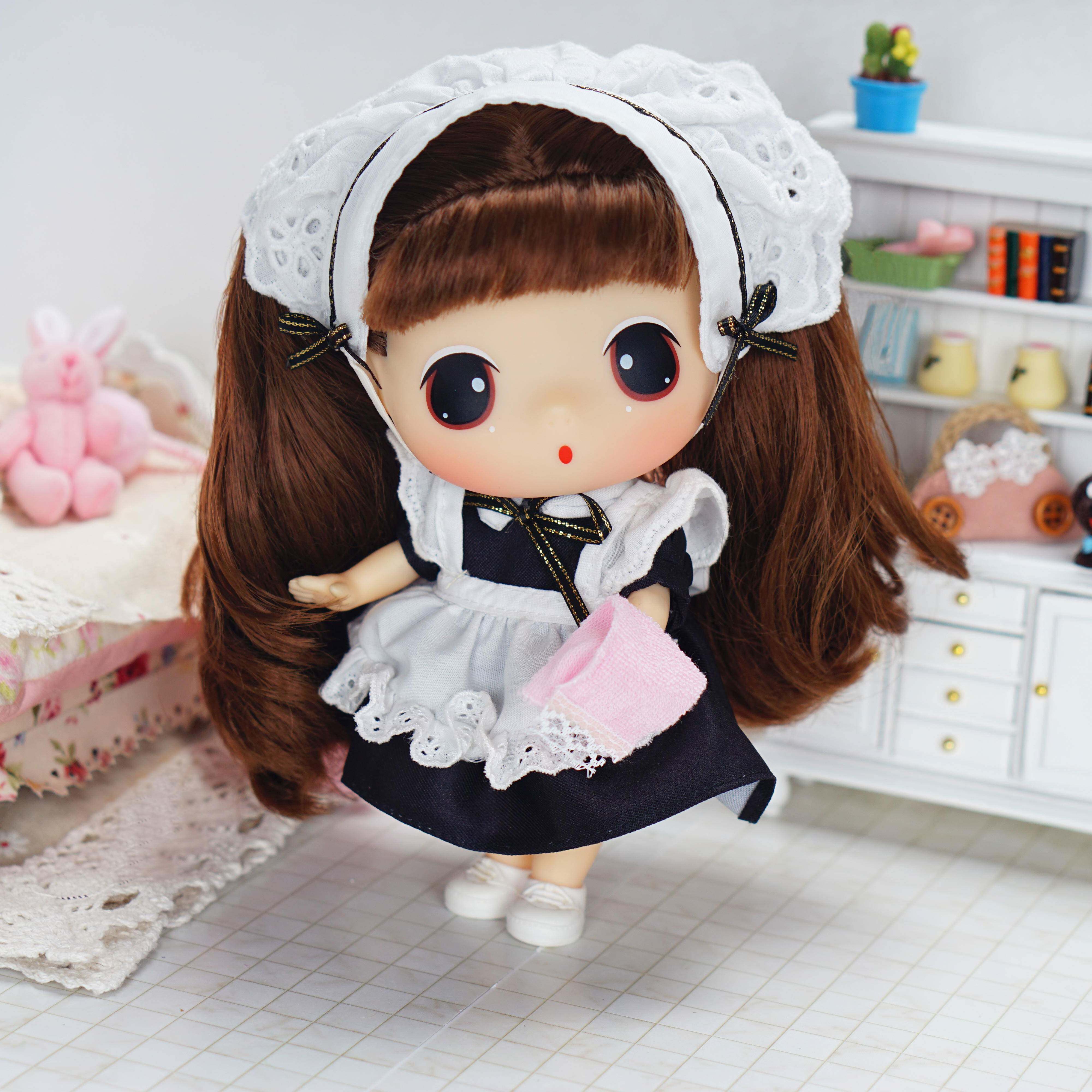 ddung冬己新款迷糊娃娃女仆角色娃娃女孩公主洋娃娃可爱萌娃玩偶