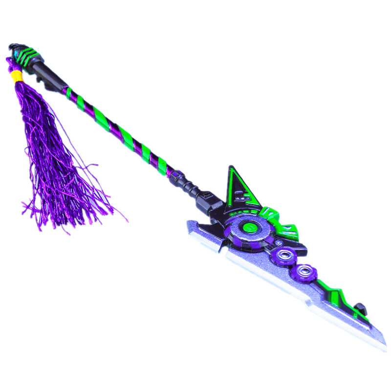 王者兵器荣耀手游周边韩信电音星云街头霸王长枪合金模型武器玩具