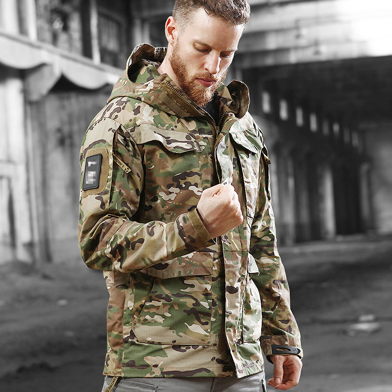 执政官春秋季户外战术冲锋衣男谍影M65战地风衣军迷防风外套夹克