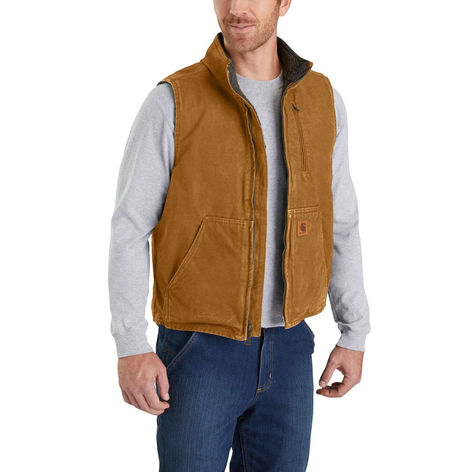 Carhartt Mock Neck Vest - Insulated帆布防风做旧工装马甲V33