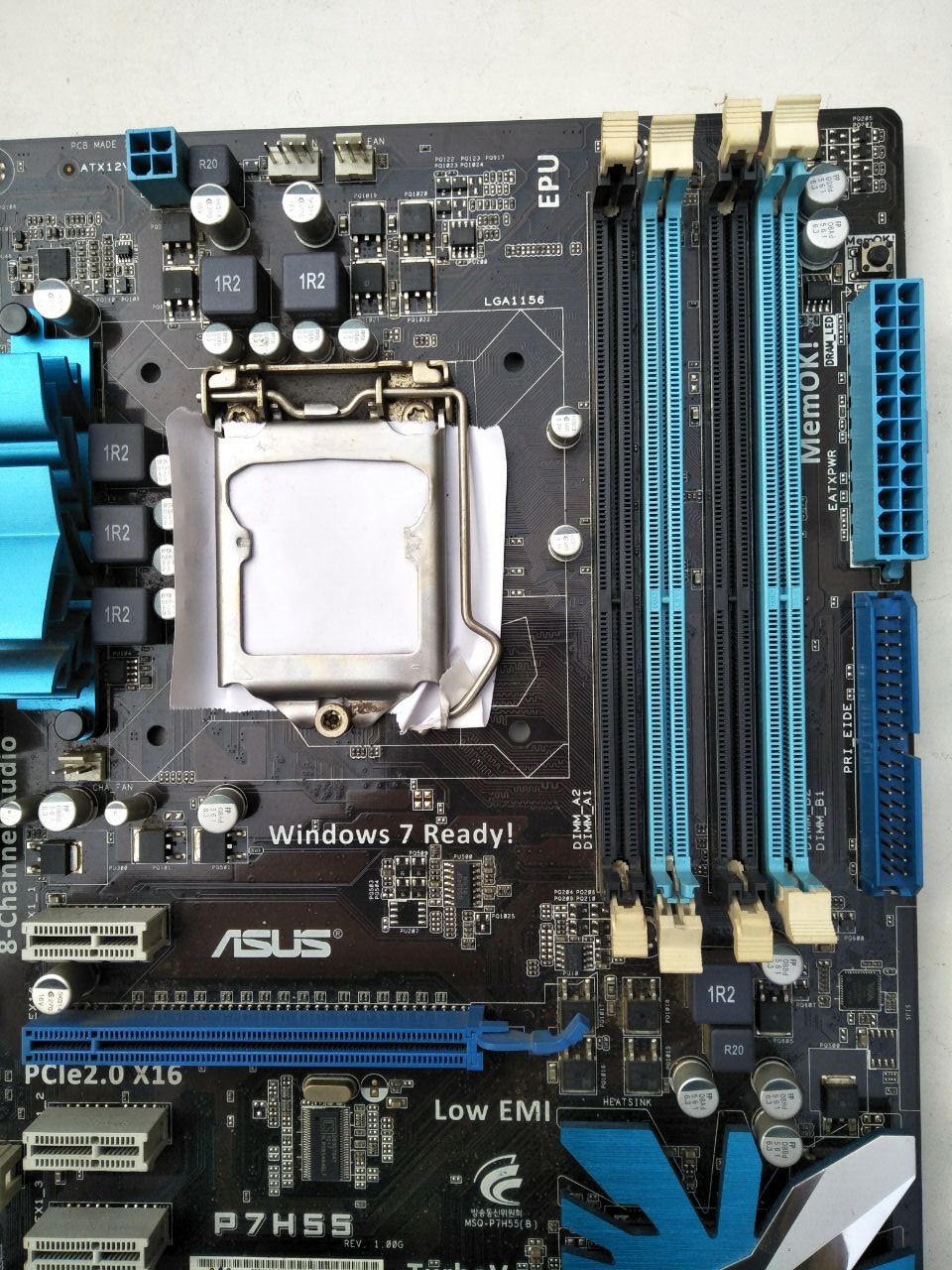 华硕p7h55全固固态h55主板lga1156ddr316gb主板